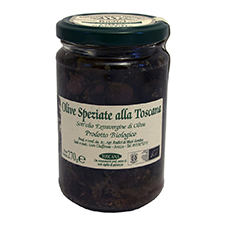 Olive Speziate alla Toscana Sottolio Bio